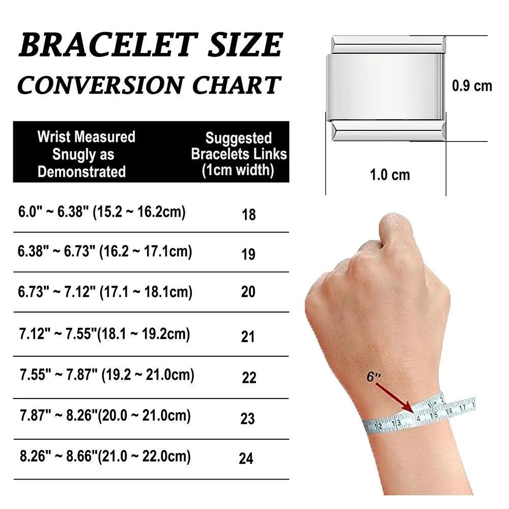 Italian Charm Bracelets DIY Basic Chain Stainless Steel Bangle Versatile Assembled Modules Ideal Gift 9Mm Universal Dropshipping