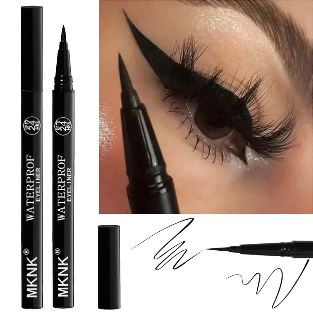 Quick-Dry Eyeliner Pencil Makeup Long Lasting Smooth Matte Eye Liner Waterproof anti Smudge Liquid Eyeliner Pen Eyes Cosmetics