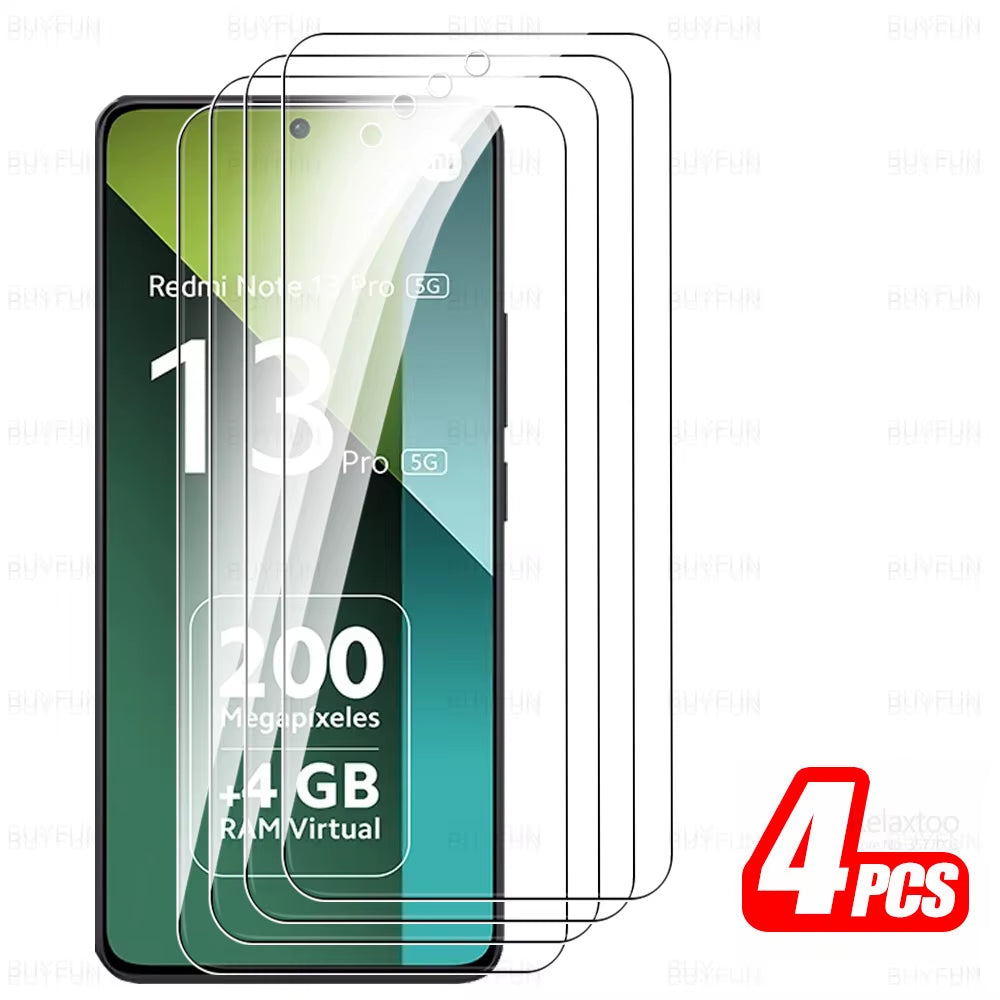 8 in 1 Tempered Glass for Redmi Note 13 Pro 5G Camera Glass Xiaomi Note13 14 Note14 13Pro Note13Pro 4G HD Lens Screen Protector