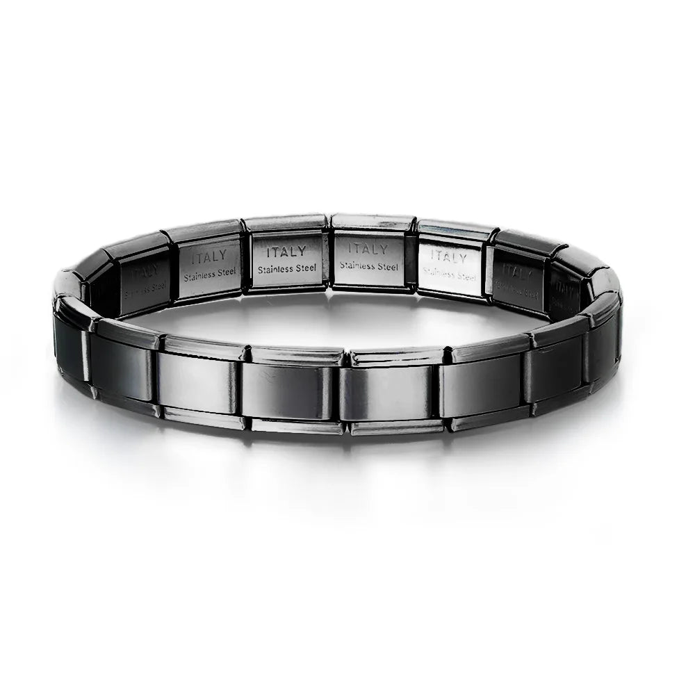 Italian Charm Bracelets DIY Basic Chain Stainless Steel Bangle Versatile Assembled Modules Ideal Gift 9Mm Universal Dropshipping