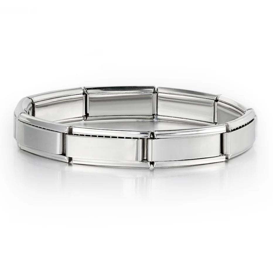 Italian Charm Bracelets DIY Basic Chain Stainless Steel Bangle Versatile Assembled Modules Ideal Gift 9Mm Universal Dropshipping